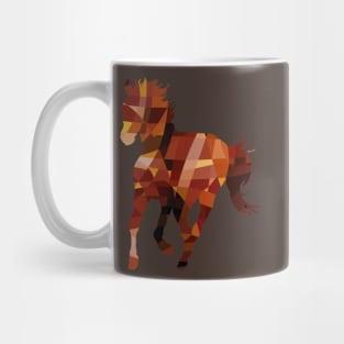 Geometric Horse Polygonal Cool Geometry Mug